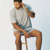The Ada Tennis Short in Heather Grey
