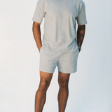 The Ada Tennis Short in Heather Grey