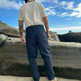 The Una Paperbag Pant in Navy