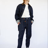 The Una Paperbag Pant in Navy