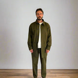 The Nico Denim Jacket in Olive