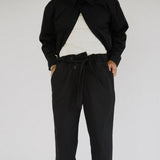 The Una Paperbag Pant in Black