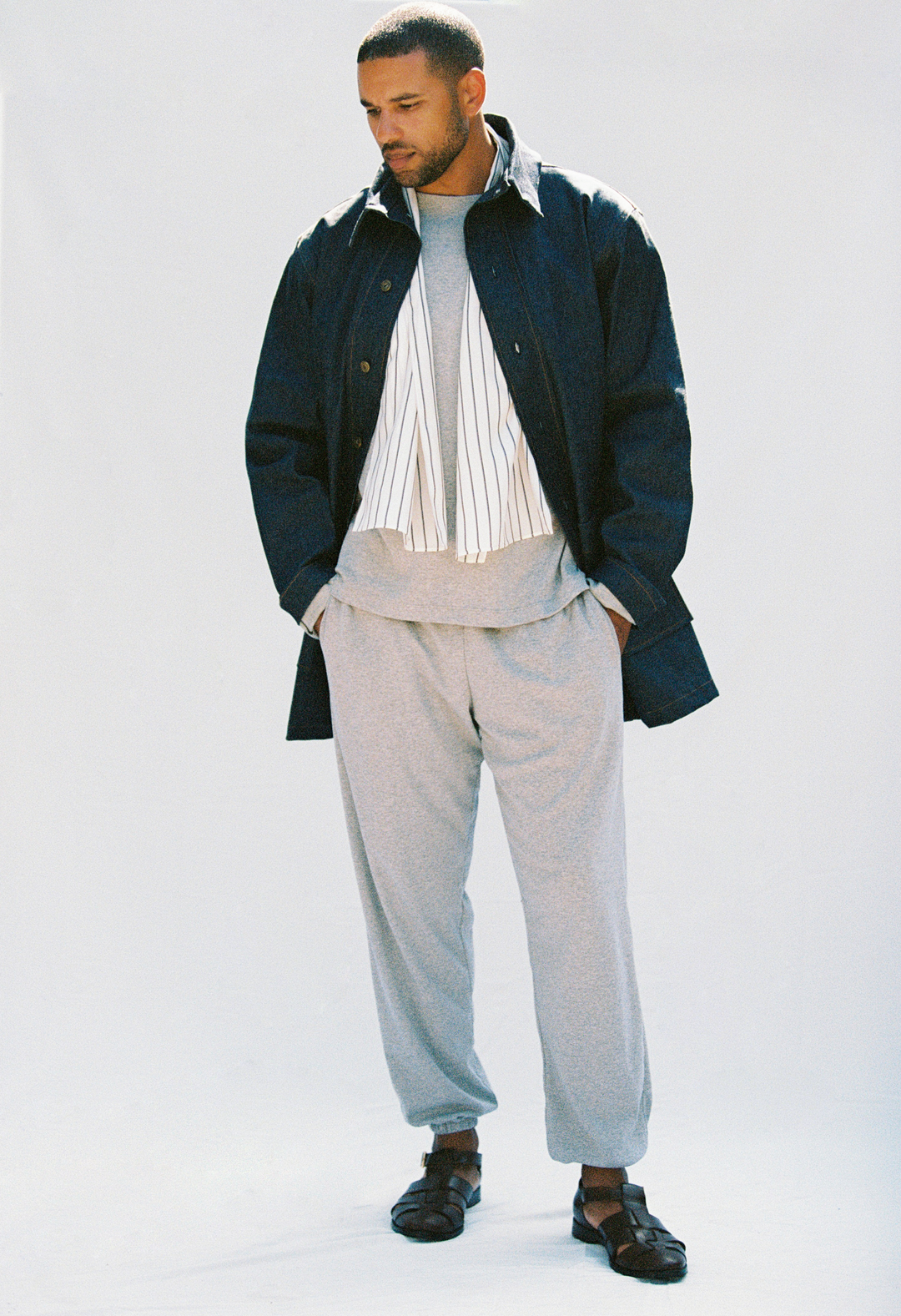 The Nico Denim Jacket in Navy – SÔZ STUDIOS