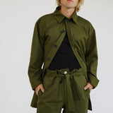 The Una Paperbag Pant in Olive